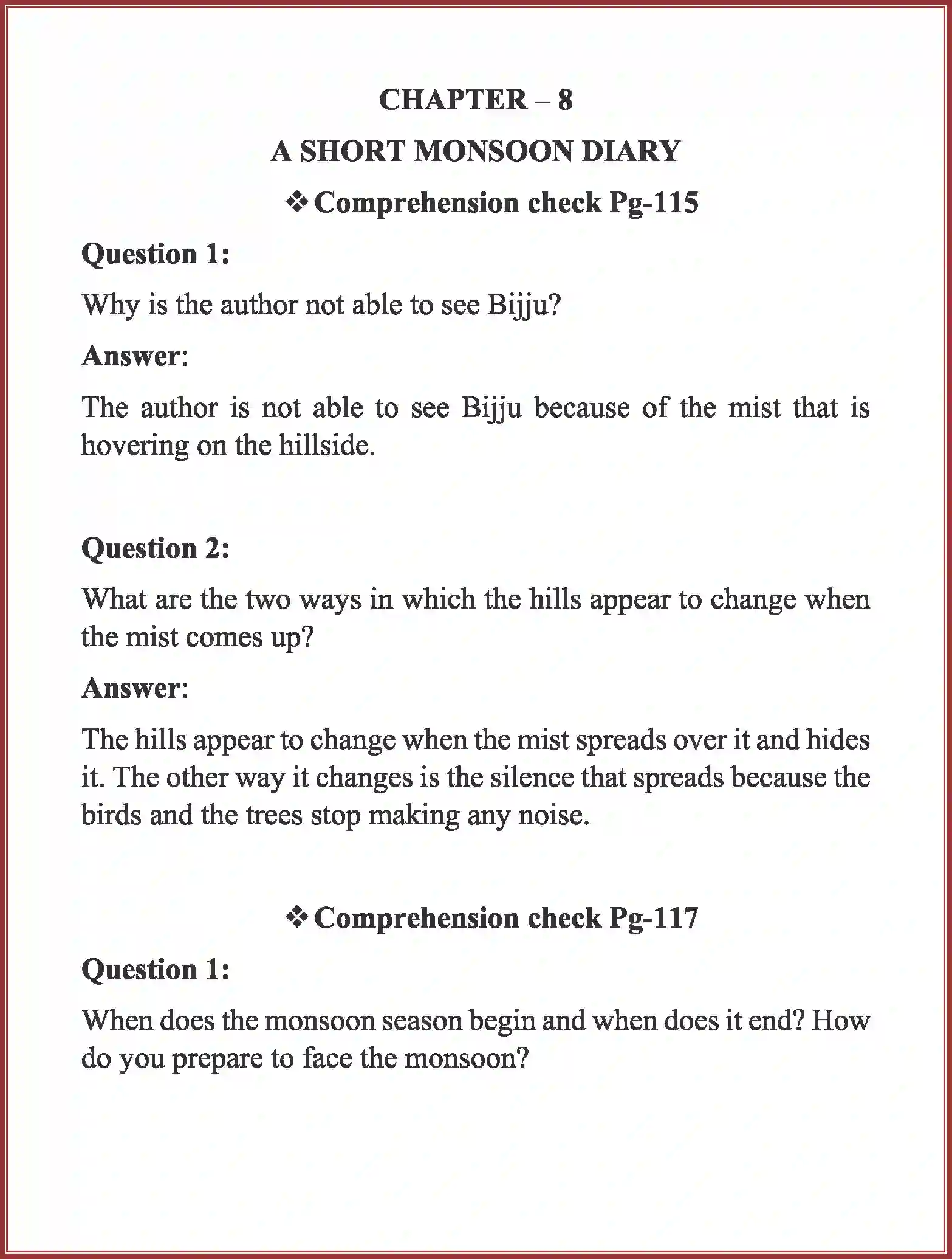 NCERT-Solution-Class-8-English-Honeydew-A-Short-Monsoon-Diary-1336-page-1