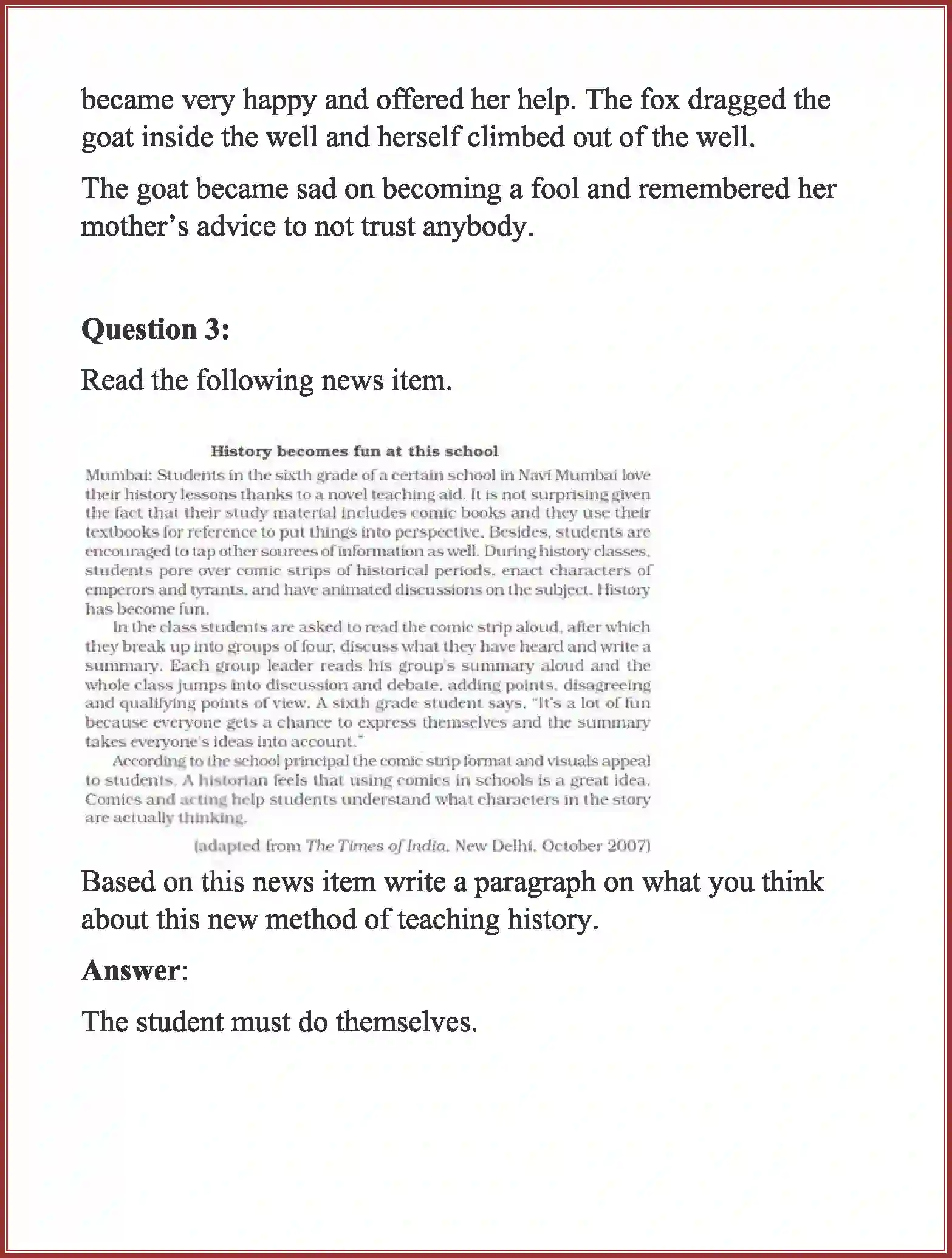 NCERT-Solution-Class-8-English-Honeydew-Glimpse-of-the-Past-1331-page-11