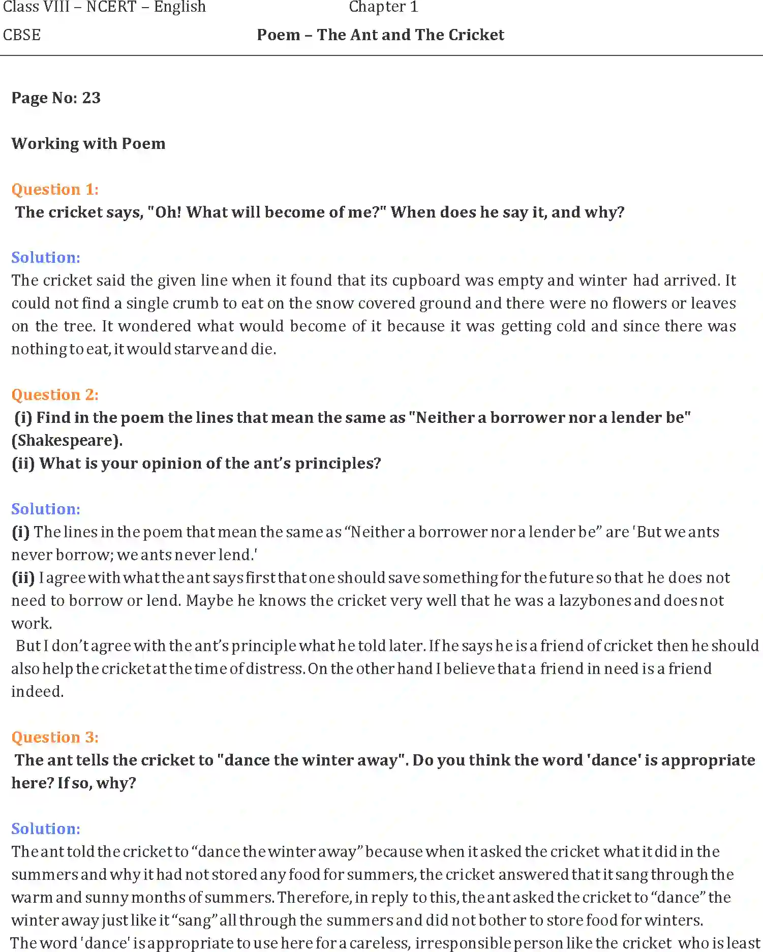 NCERT-Solution-Class-8-English-Honeydew-The-Ant-and-the-Cricket-Poem-1339-page-1