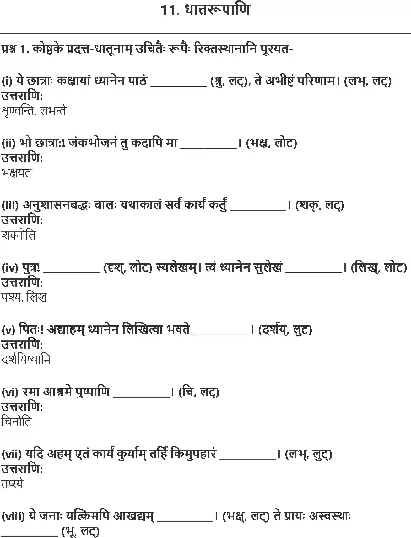 NCERT-Solution-Class-9-Abhyasvan-Bhav-Dhatrupani-3443-page-1