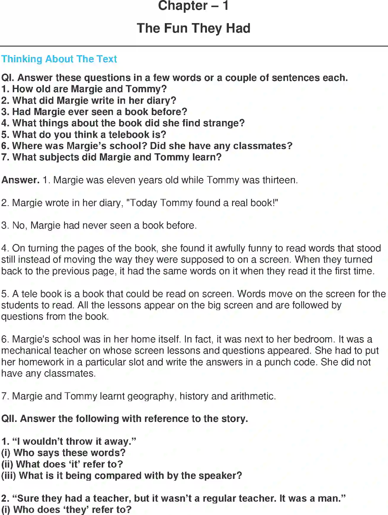 NCERT-Solution-Class-9-Beehive-The-Fun-They-Had-4978-page-1