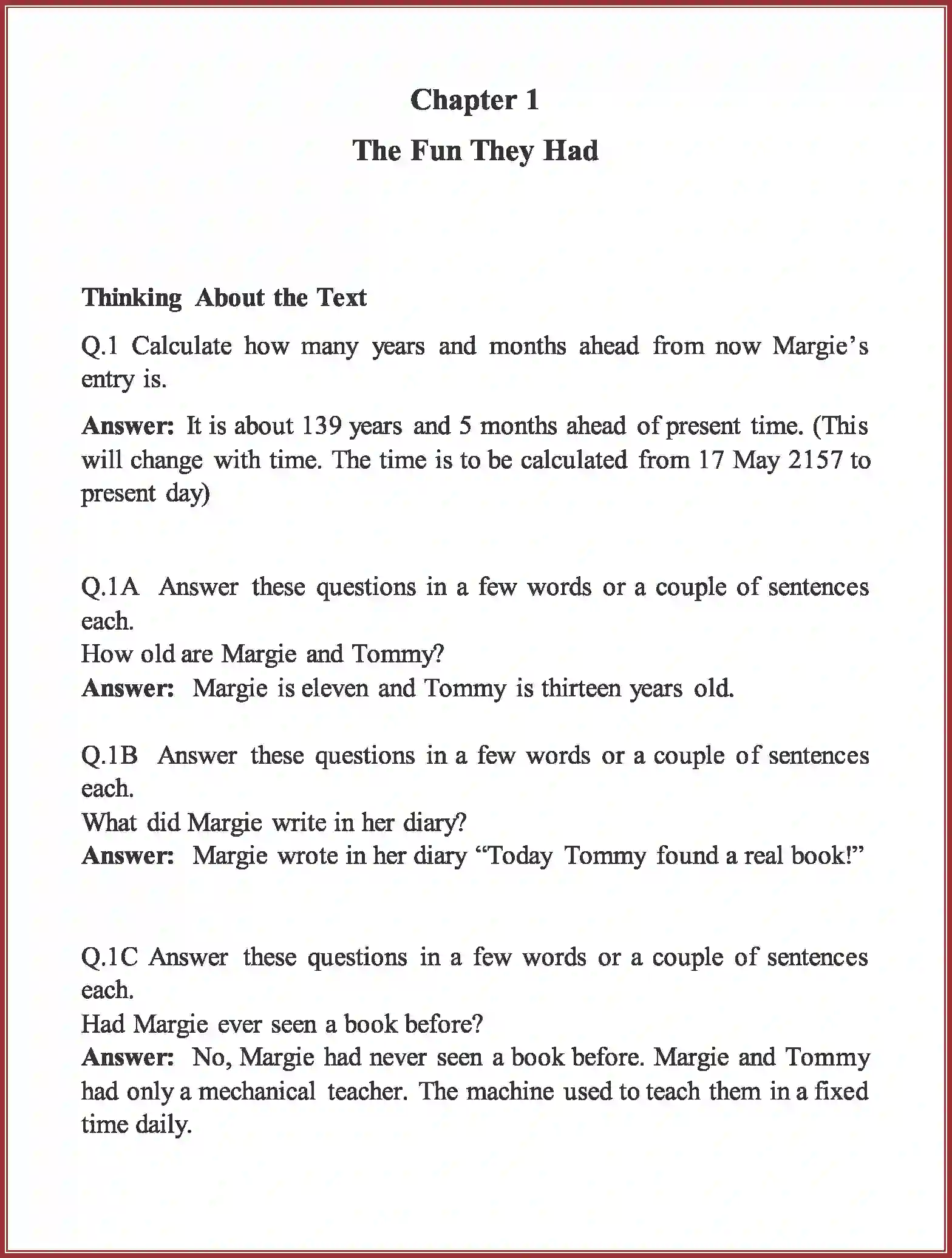 NCERT-Solution-Class-9-English-Beehive-The-Fun-They-Had-3299-page-1