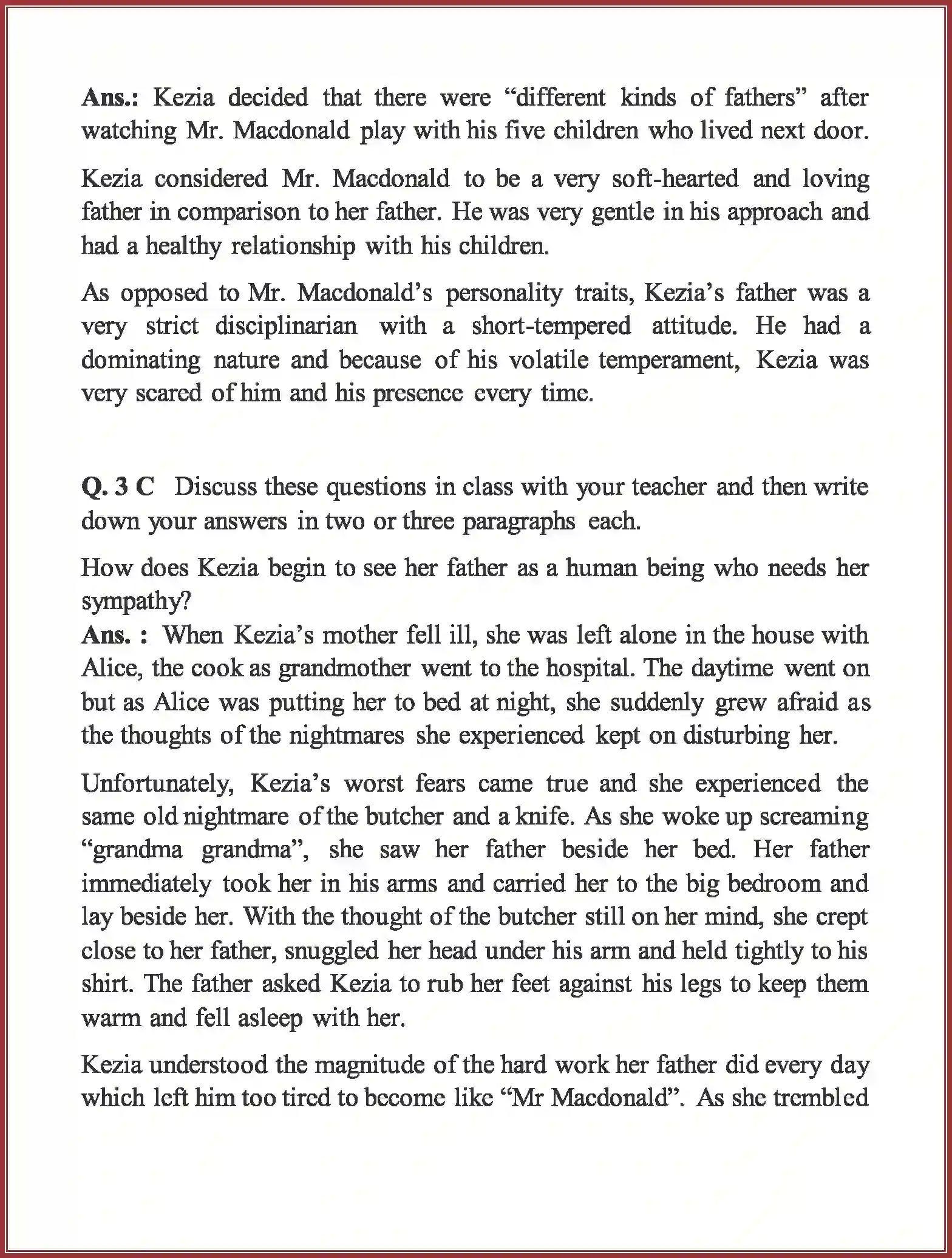 NCERT-Solution-Class-9-English-Beehive-The-Little-Girl-3303-page-11