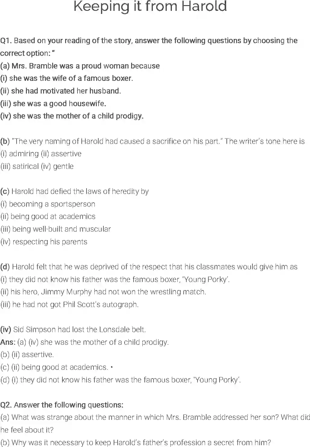 NCERT-Solution-Class-9-English-Literature-Reader-Chapter-4-Keeping-It-From-Harold-3322-page-1