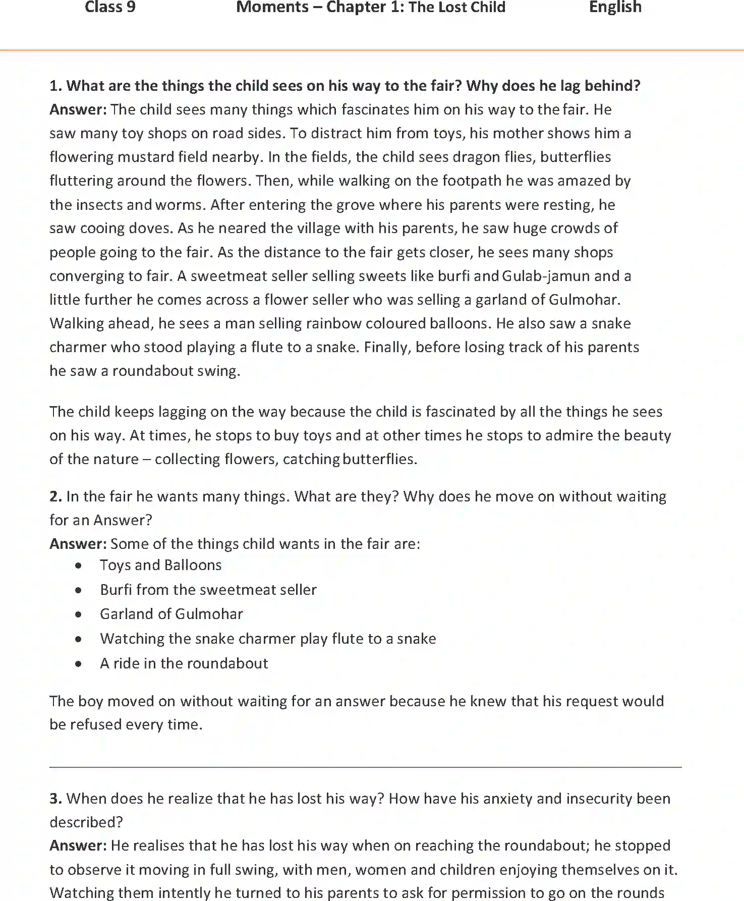 NCERT-Solution-Class-9-English-Moments-Chapter-1-The-Lost-Child-1117-page-1