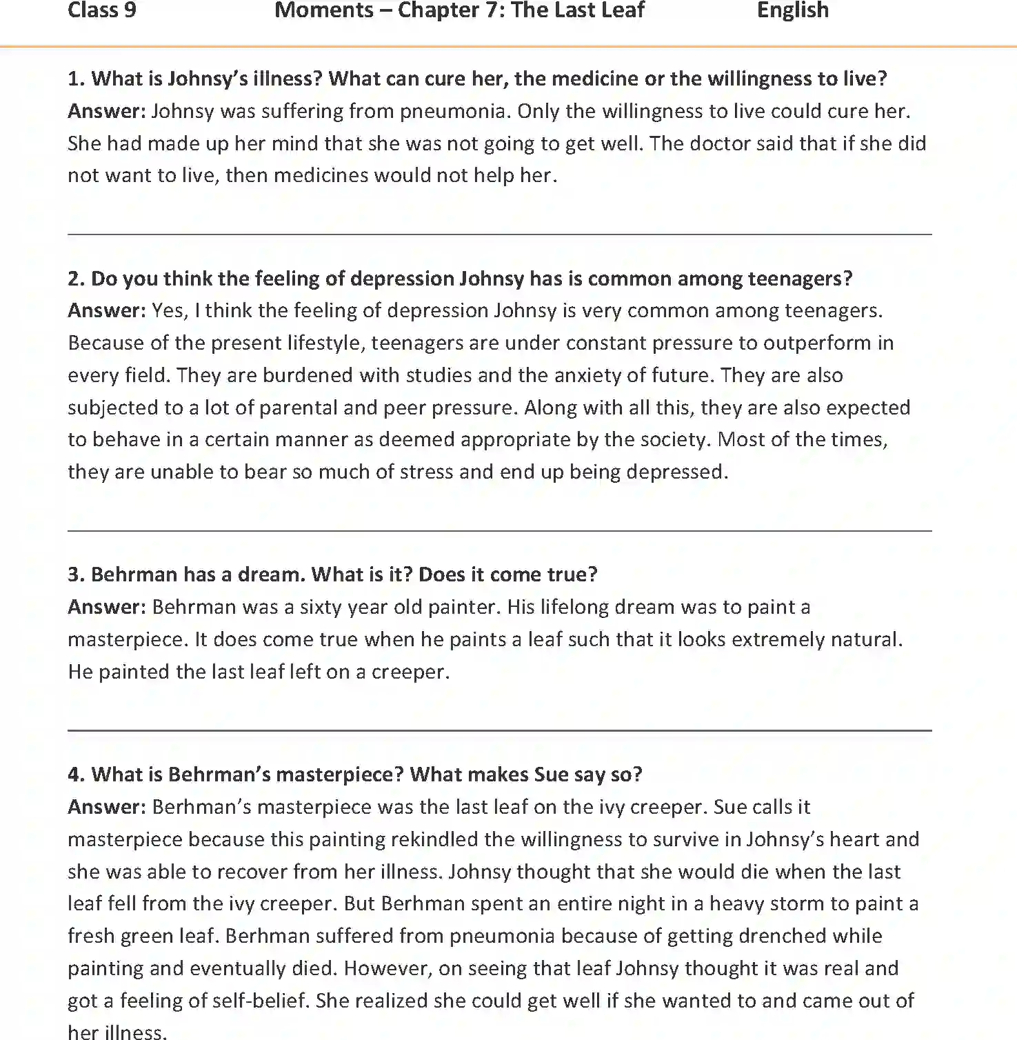 NCERT-Solution-Class-9-English-Moments-Chapter-7-The-Last-Leaf-3295-page-1