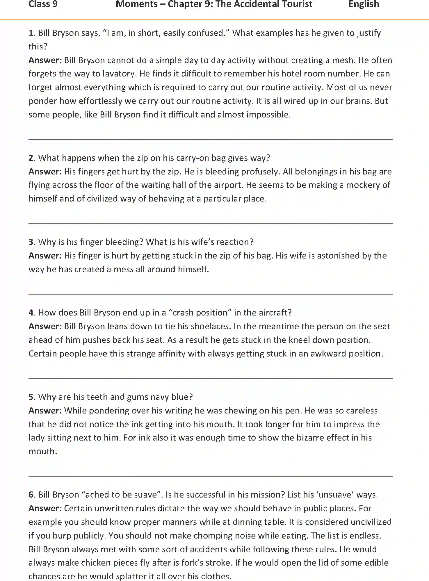 NCERT-Solution-Class-9-English-Moments-Chapter-9-The-Accidental-Tourist-3297-page-1