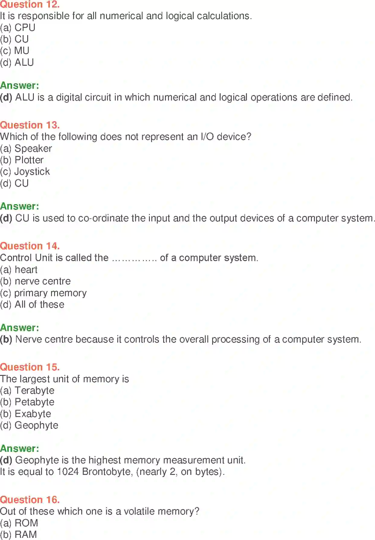 NCERT-Solution-Class-9-Foundation-of-Information-Technology-Computer-System-Organisation-1199-page-16
