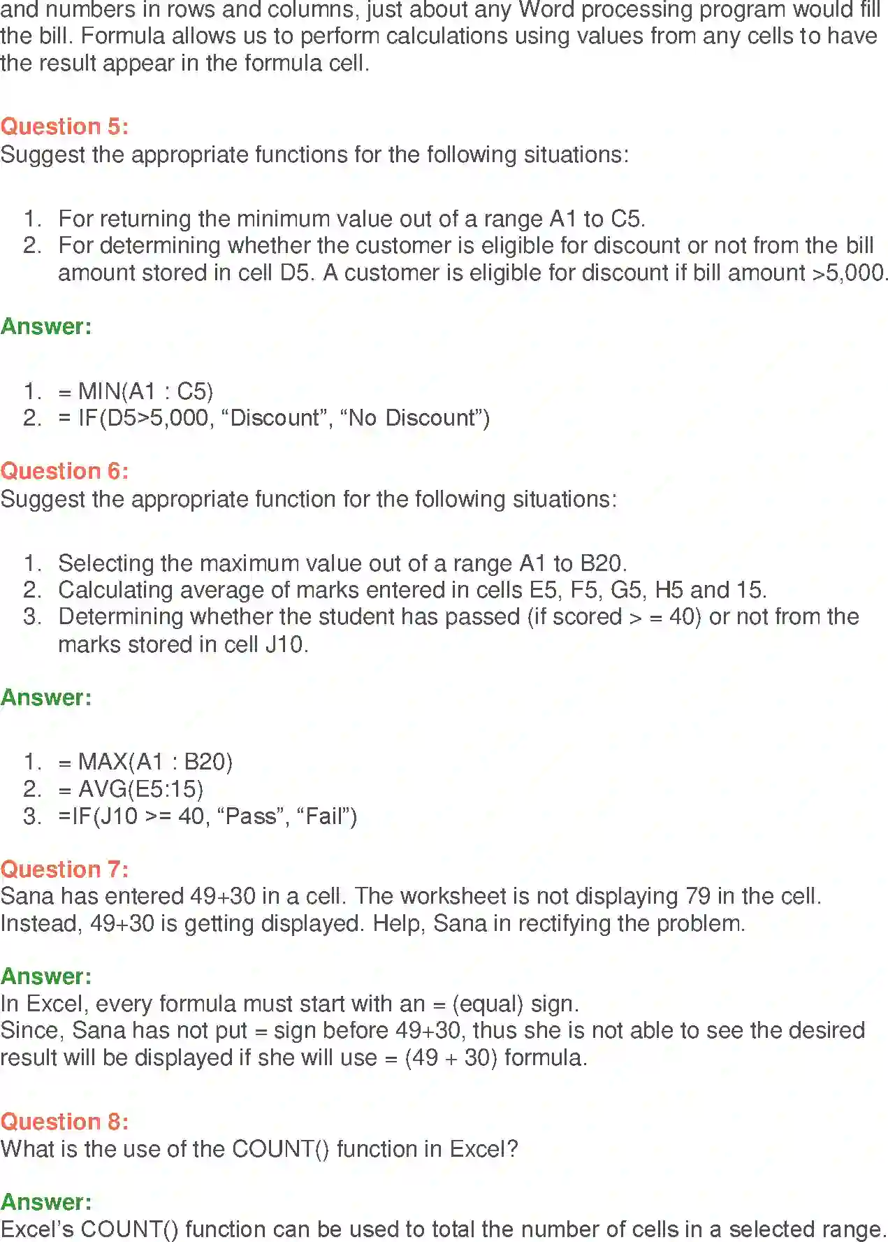 NCERT-Solution-Class-9-Foundation-of-Information-Technology-MSExcel-2007-1208-page-5
