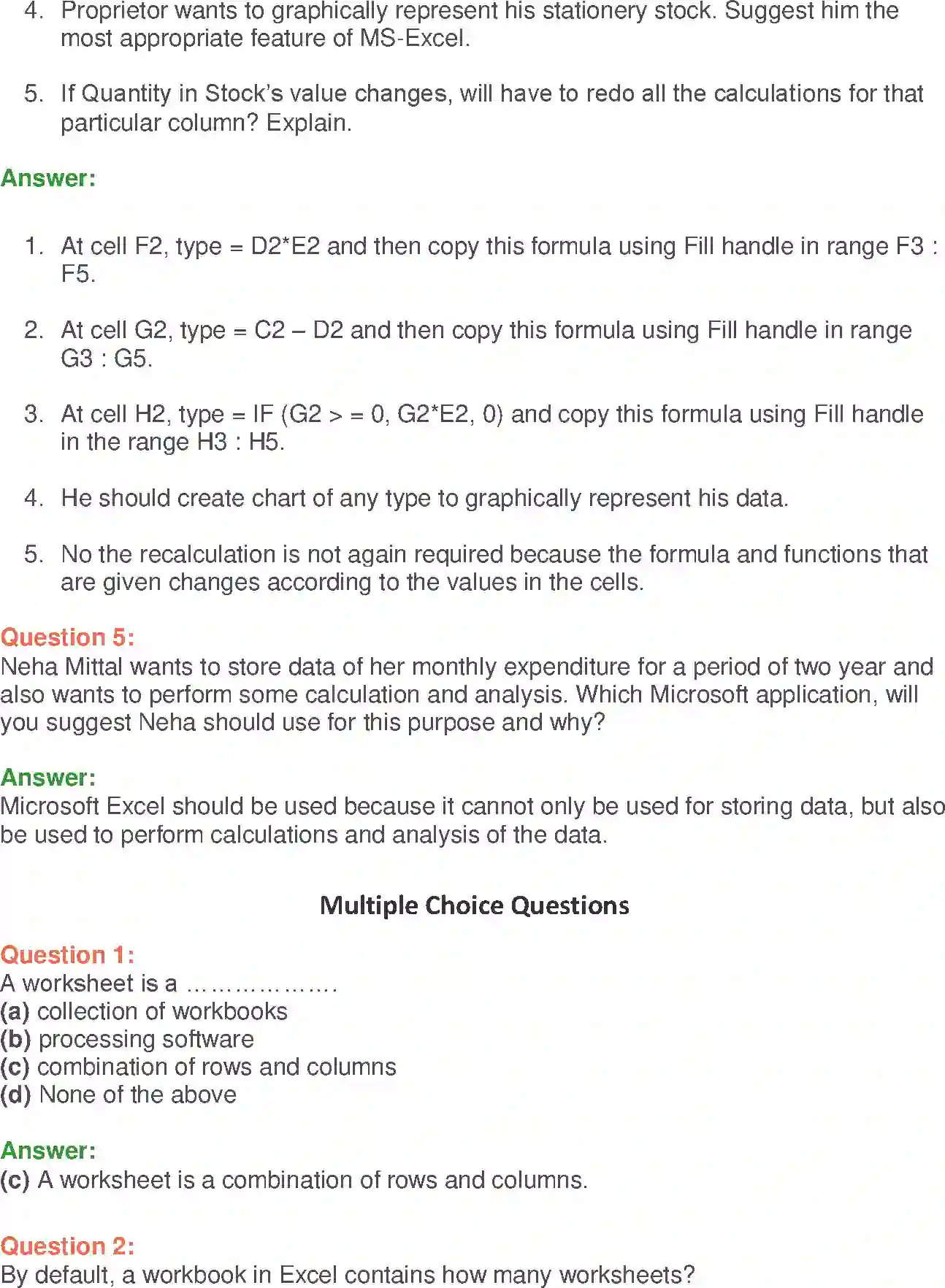 NCERT-Solution-Class-9-Foundation-of-Information-Technology-MSExcel-2007-3380-page-12