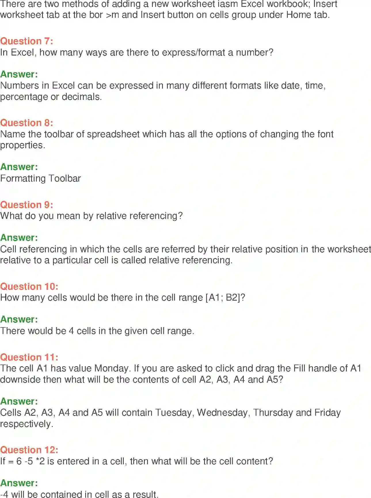 NCERT-Solution-Class-9-Foundation-of-Information-Technology-MSExcel-2007-3380-page-2