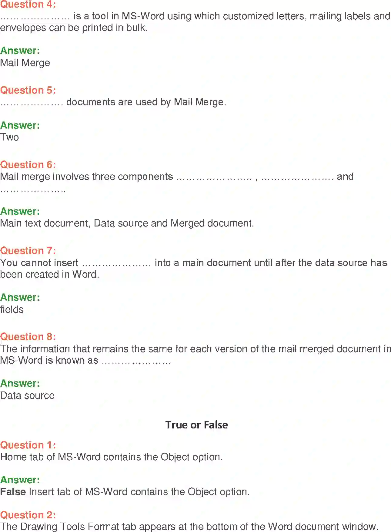 NCERT-Solution-Class-9-Foundation-of-Information-Technology-MSWord-2007-Advanced-1206-page-19
