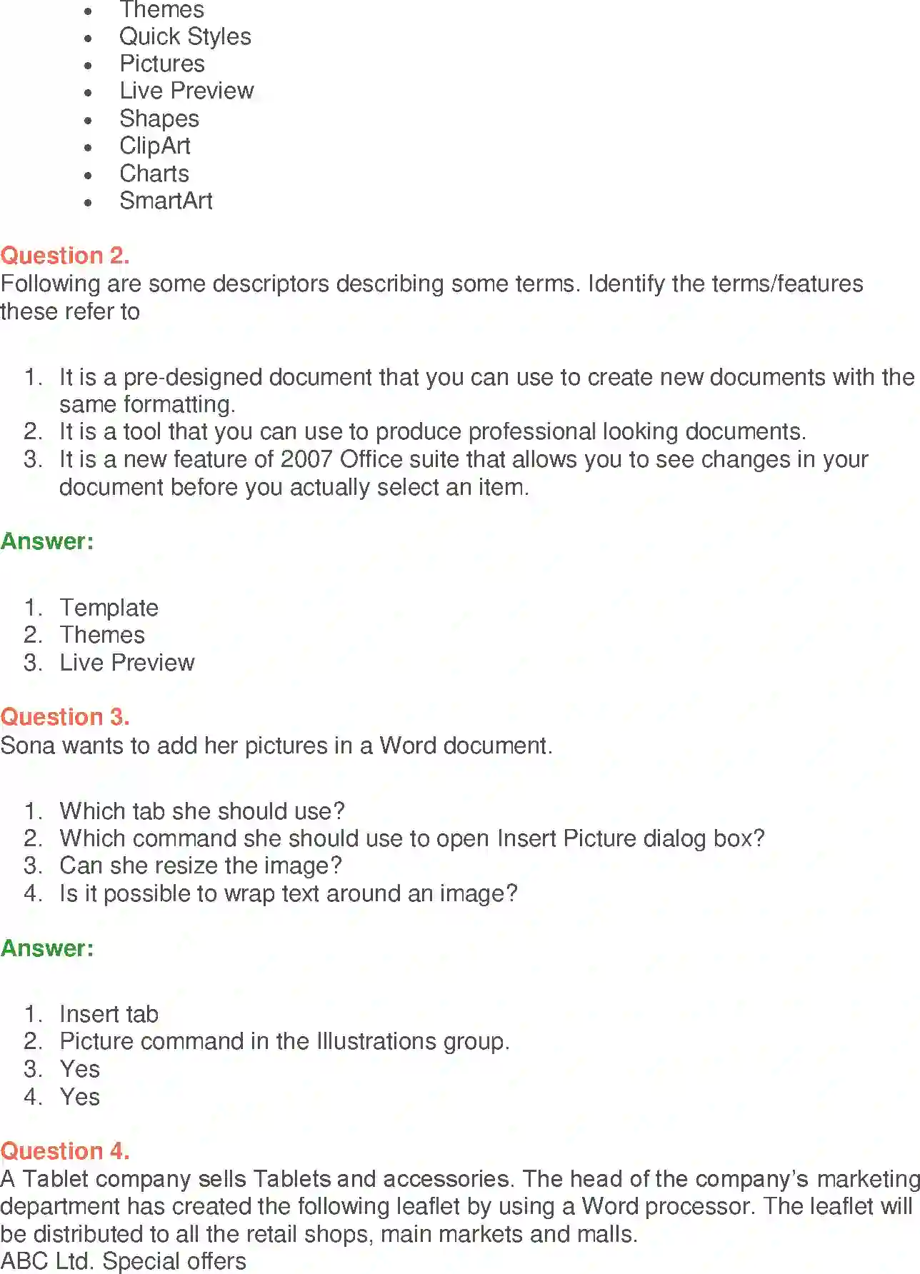 NCERT-Solution-Class-9-Foundation-of-Information-Technology-MSWord-2007-Basics-1205-page-10