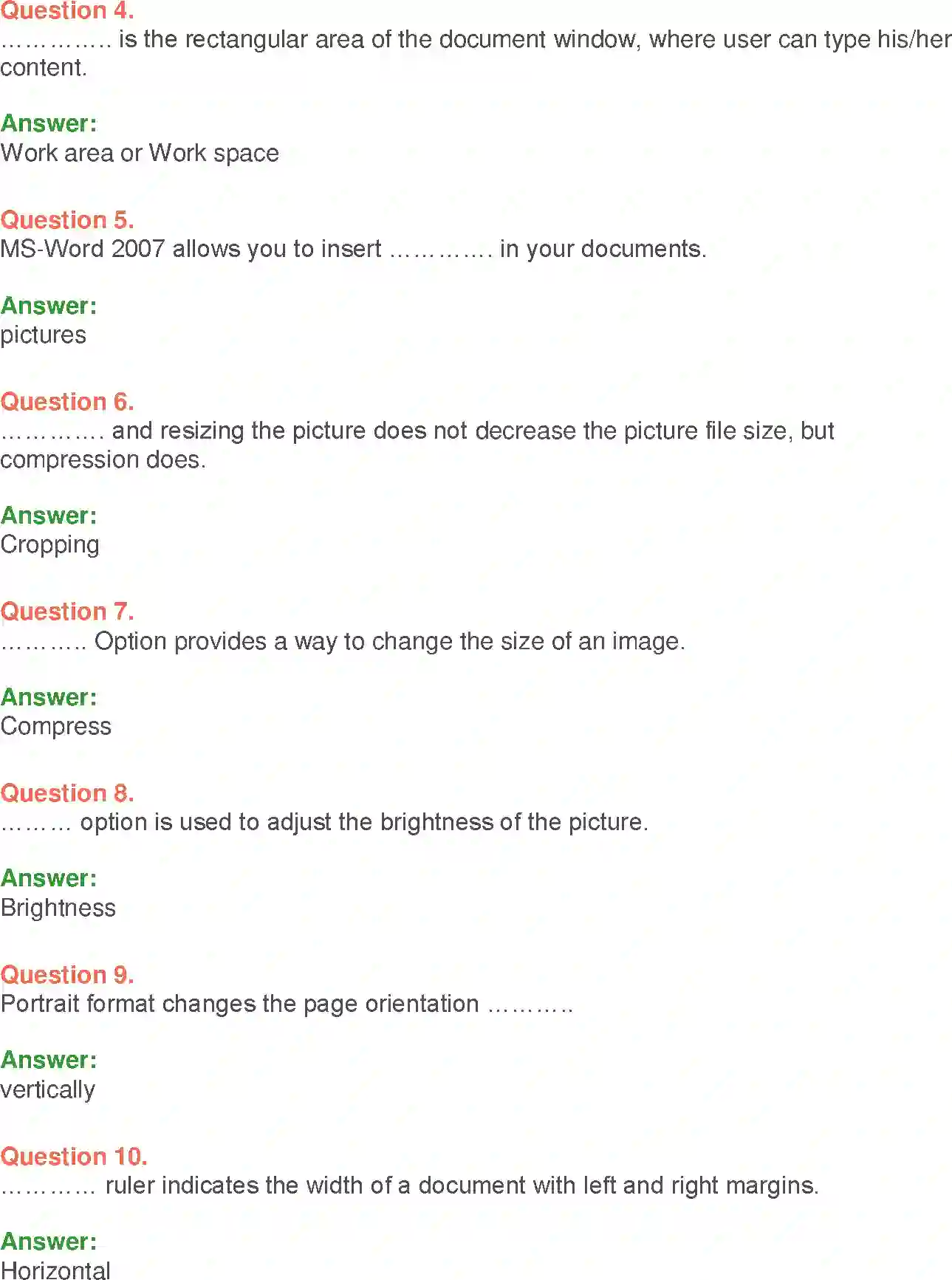 NCERT-Solution-Class-9-Foundation-of-Information-Technology-MSWord-2007-Basics-1205-page-16