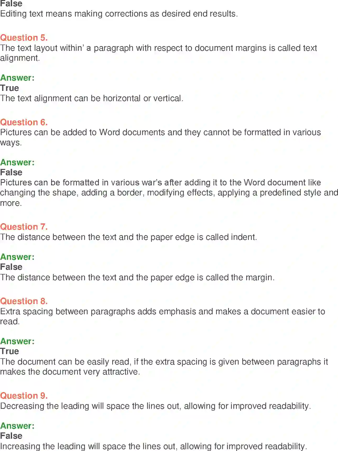 NCERT-Solution-Class-9-Foundation-of-Information-Technology-MSWord-2007-Basics-1205-page-18