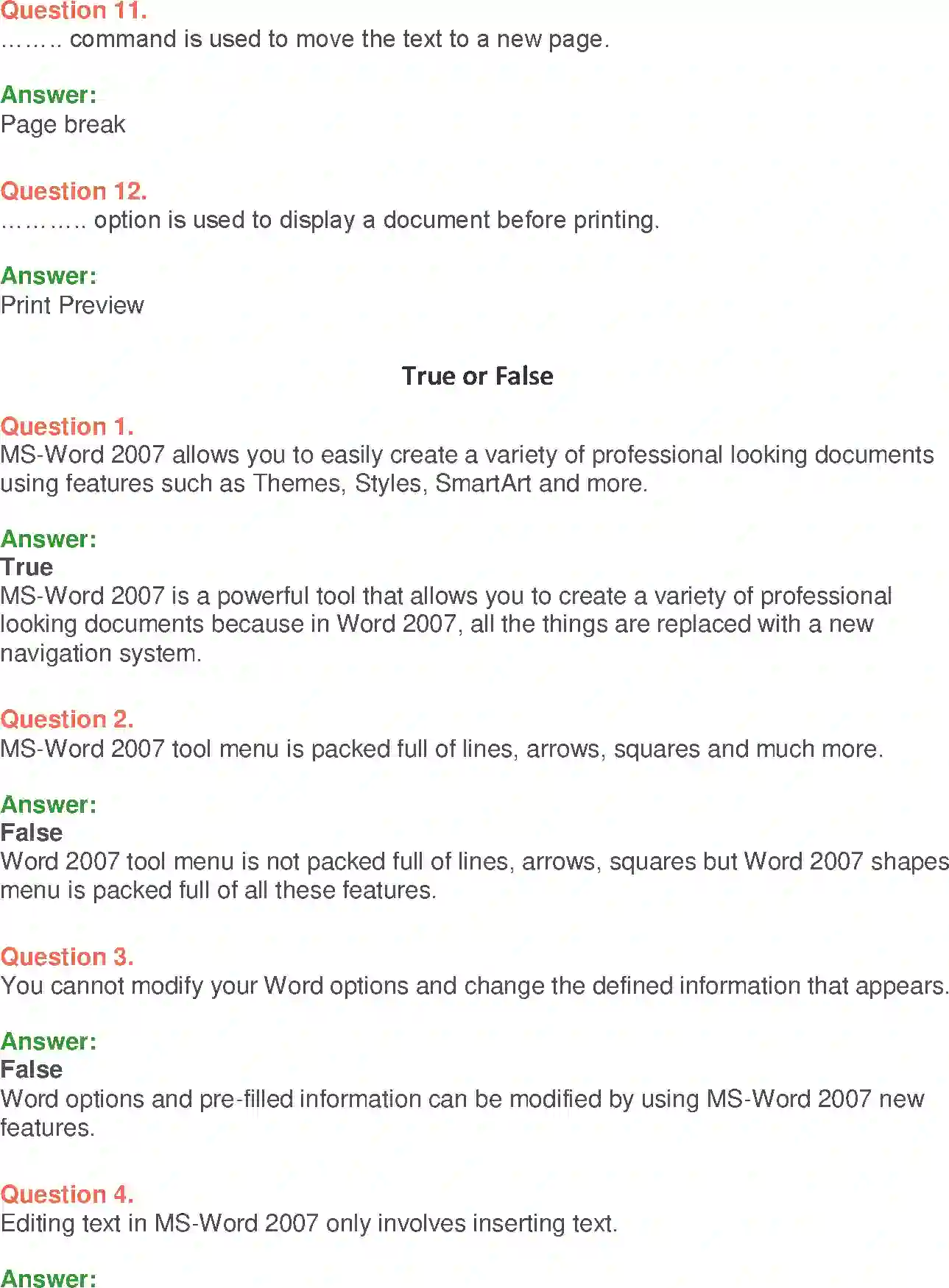 NCERT-Solution-Class-9-Foundation-of-Information-Technology-MSWord-2007-Basics-3377-page-17