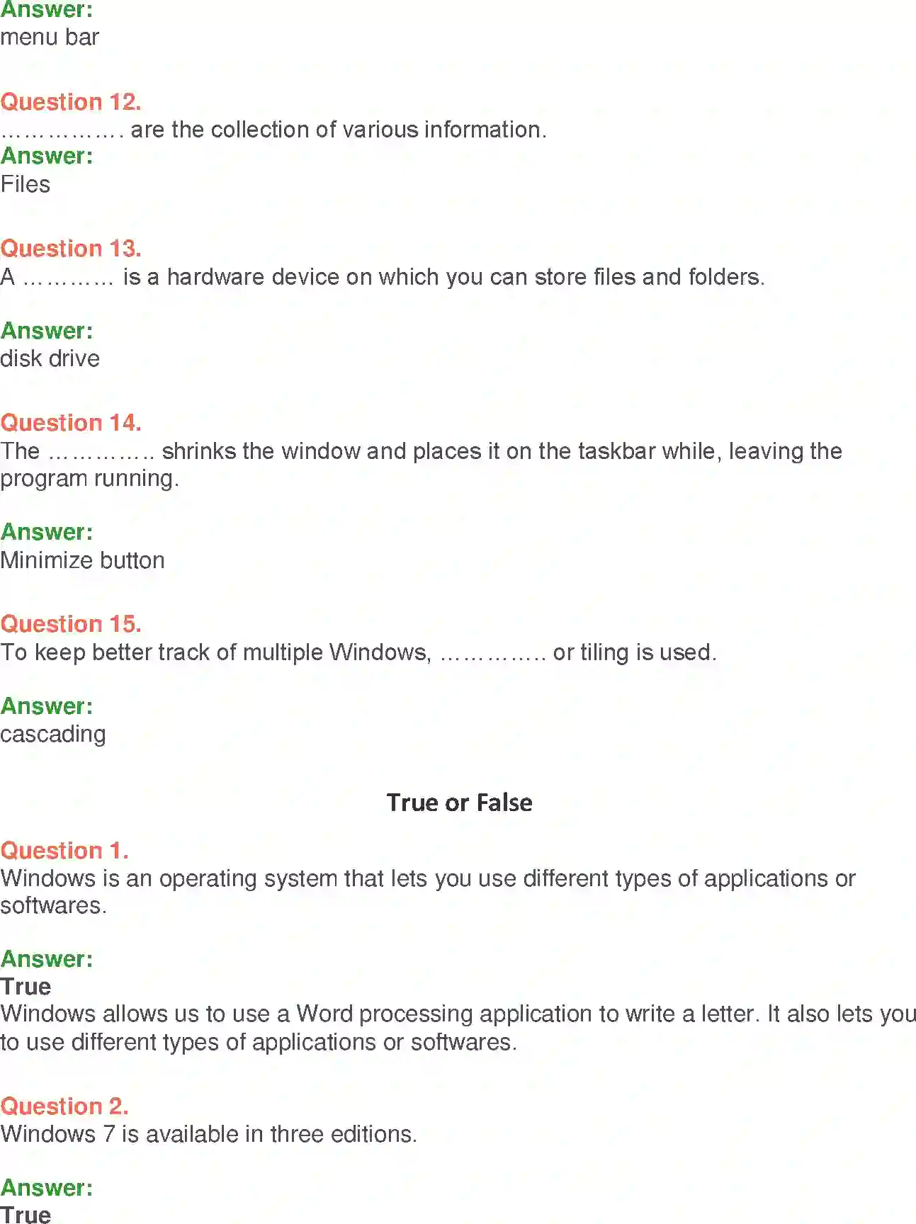 NCERT-Solution-Class-9-Foundation-of-Information-Technology-Windows-Operating-System-3376-page-19