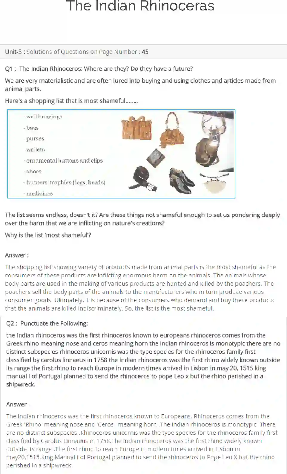 NCERT-Solution-Class-9-Main-Course-MCB-The-Indian-Rhinoceros-1167-page-1
