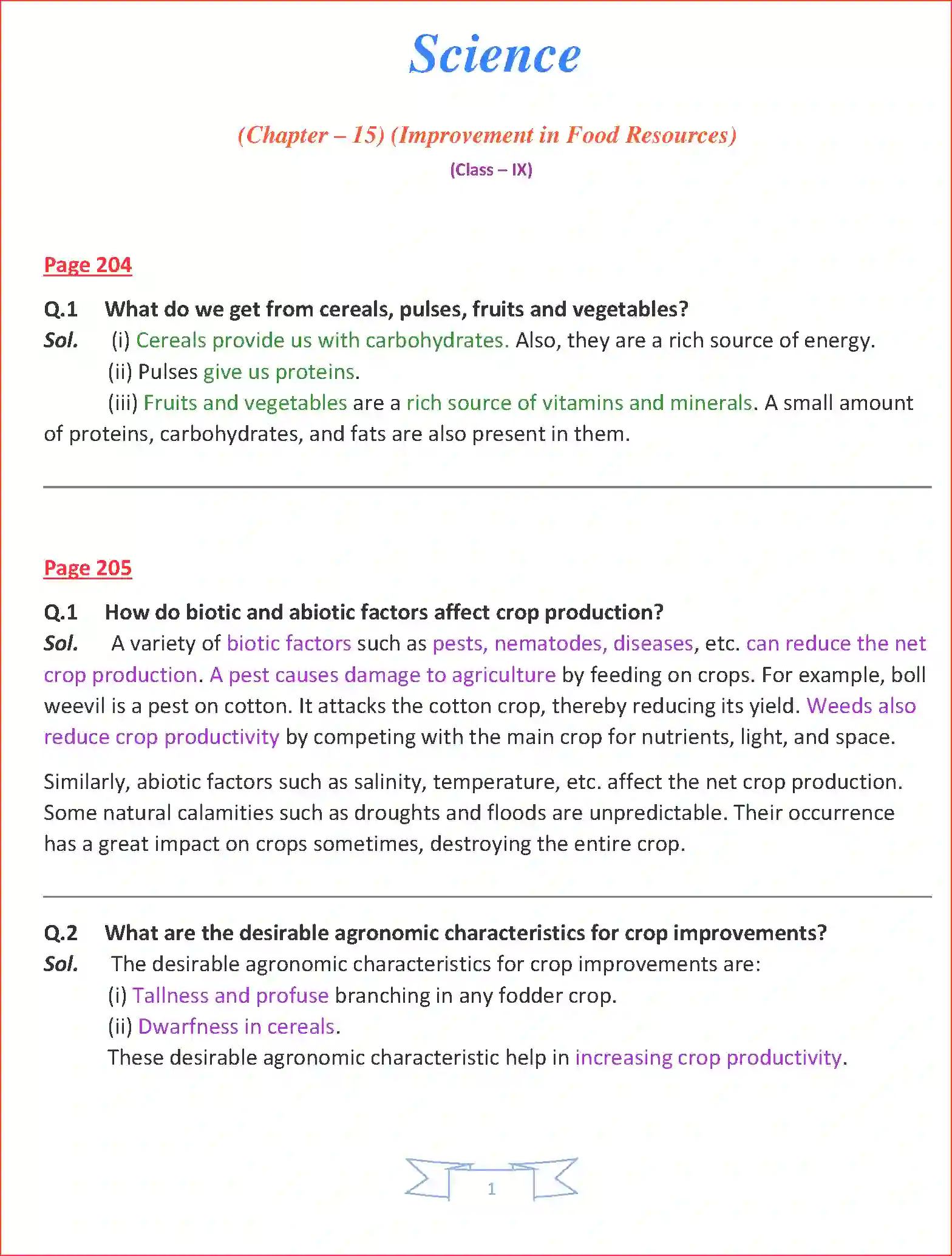 NCERT-Solution-Class-9-Science-Chapter-15-Improvement-in-Food-Resources-3229-page-1