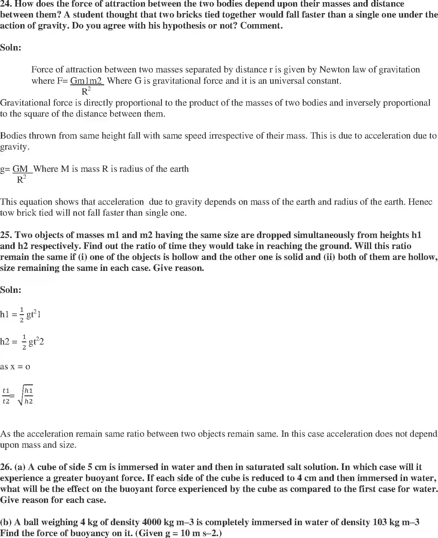 NCERT-Solution-Class-9-Science-Exemplar-Gravitation-Exemplar-3405-page-8