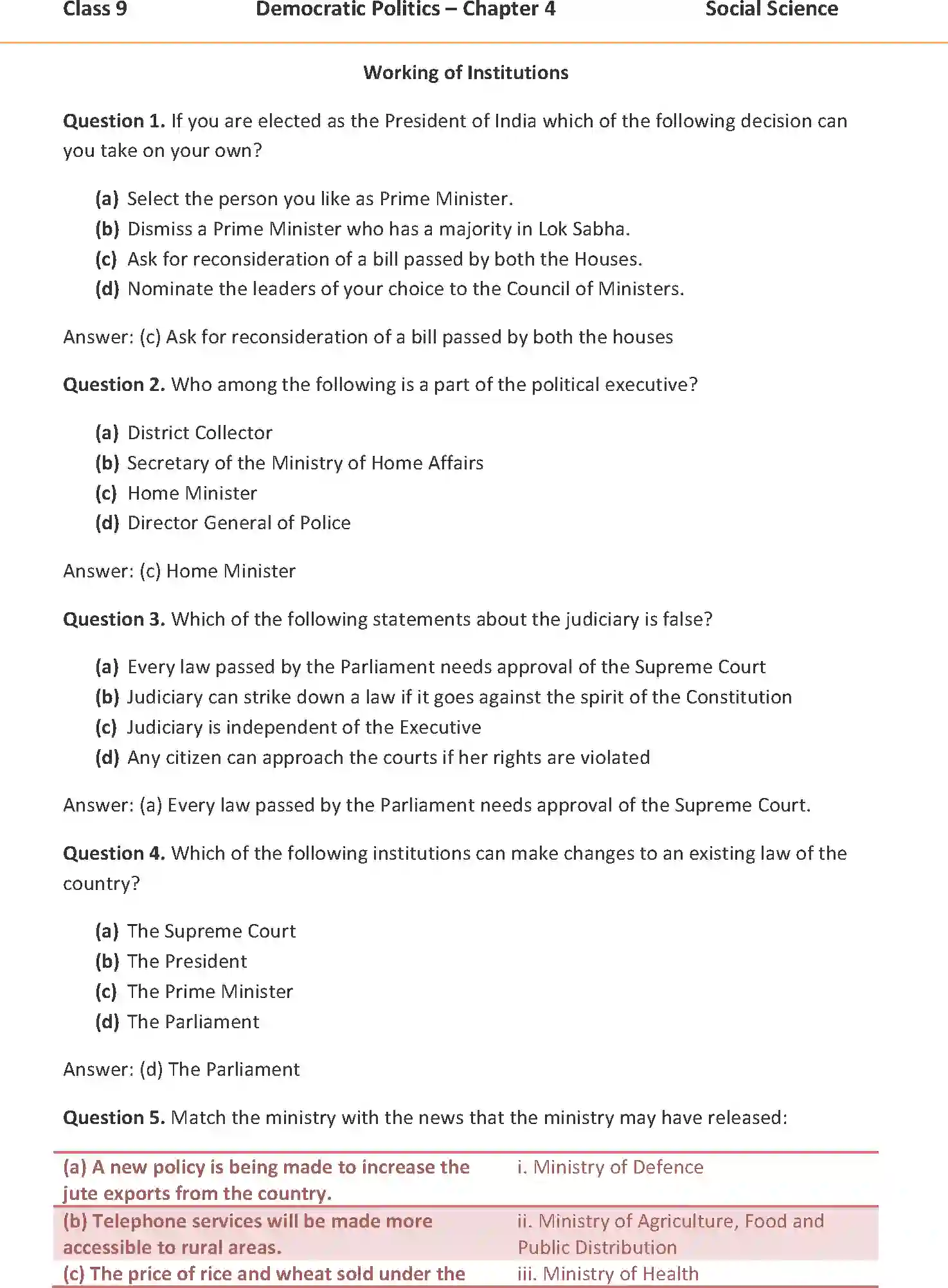 NCERT-Solution-Class-9-Social-Science-Working-of-Institutions-3250-page-1