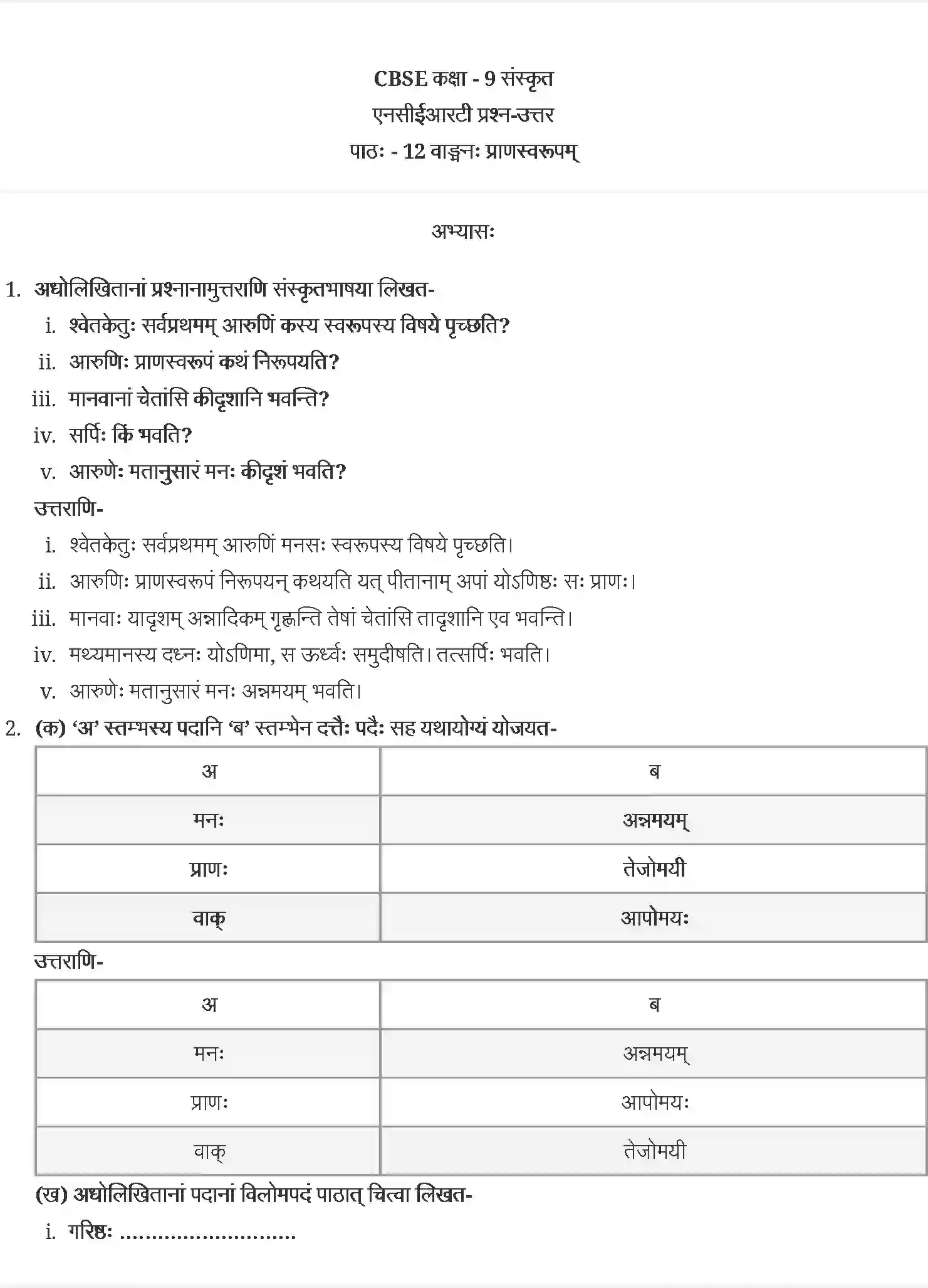 NCERT-Solution-Class-9-संस्कृत-वाङ्मनःप्राणस्वरूपम्-4977-page-1